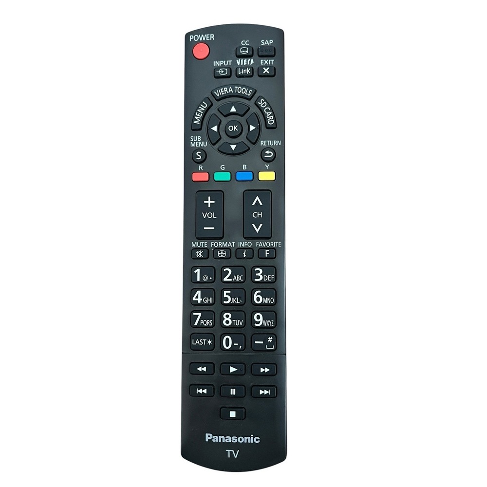 Panasonic HDTV Television Black Remote Control N2QAYB 000570 Tested